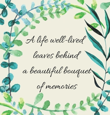 In Loving Memory Condolence Book (Hardback cover) by Bell, Lulu and