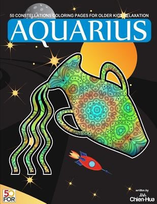 Aquarius 50 Coloring Pages For Older Kids Relaxation by Shih, Chien Hua
