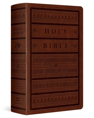 ESV Giant Print Personal Size Bible, Red Letter (Trutone, Brown, Engraved Mantel Design) by Esv Bibles
