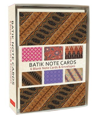 Batik Note Cards: 6 Blank Note Cards & Envelopes (4 X 6 Inch Cards in a Box) by Tuttle Editors