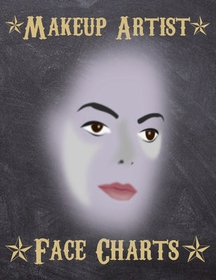 Makeup Artist Face Charts: Makeup cards to paint the face directly on paper with real make-up - Ideal for: professional make-up artists, vloggers by Dyzamora, From