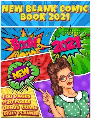 Blank Comic Book: Write And Draw Your Own Comics With Inspiration Effects And 3-7 Action Panel Layouts - 100 Pages + Bonus 20 Pages Comi by Drcipcom