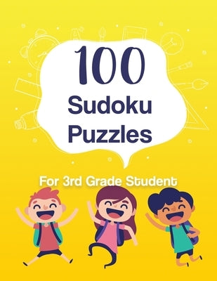 100 Sudoku Puzzles - for 3rd Grade Student: Perfect Gift for your Kids - Difficulty Level Easy - Large print by McNabe, Red