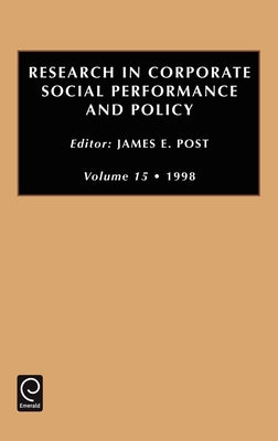 Research in Corporate Social Performance and Policy by Post, James E.