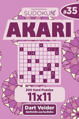 Sudoku Akari - 200 Hard Puzzles 11x11 (Volume 35) by Veider, Dart