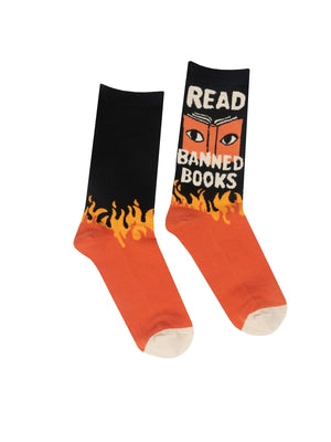 Read Banned Books Socks - Small by Out of Print