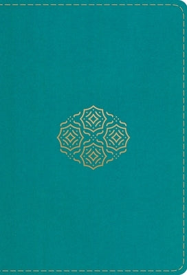 ESV Large Print Compact Bible, Red Letter (Trutone, Teal, Bouquet Design) by Esv Bibles