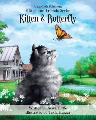 Kitten & Butterfly by Huszár, Tekla