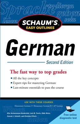 Schaum's Easy Outlines: German by Gschossmann-Hendershot, Elke