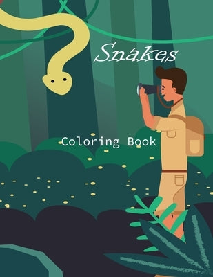 Snakes Coloring Book: Color Rattle Snakes, Jungle snakes, Cobras and more A4 size. 8.5 in x 11. (21.59 cm x 27.94 cm) by Gifts, Preschoolers