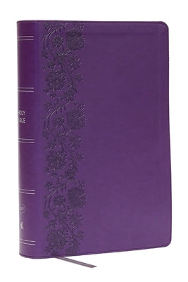 KJV Giant Print End-Of-Verse Reference Bible, Purple Leathersoft, Red Letter, Comfort Print by Thomas Nelson