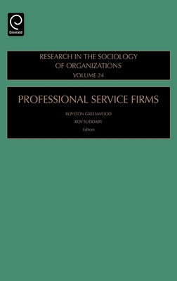 Professional Service Firms by Greenwood, Royston