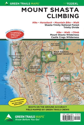Mt. Shasta, CA No. 1122sxl by Maps, Green Trails