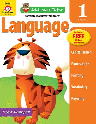 At-Home Tutor: Language, Grade 1 Workbook by Evan-Moor Corporation