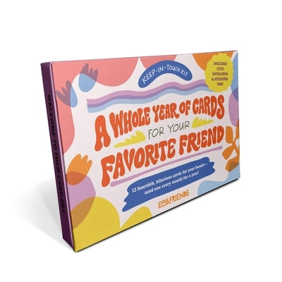 A Whole Year of Cards for Your Favorite Friend 12 Assorted Greeting Cards & Envelopes Stationery Kit with Stickers by Em & Friends