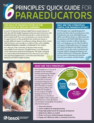 The 6 Principles Quick Guide for Paraeducators by Amaral, Elizabeth