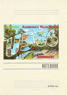 Vintage Lined Notebook Greetings from US 66 by Found Image Press