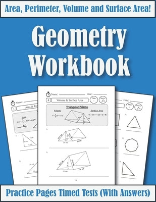 Area Perimeter And Volume: Geometry Workbook: Practice Pages Of Geometry For Kids & Beginners (With Answers) KS2-KS3 Maths by Genius, Albert Math