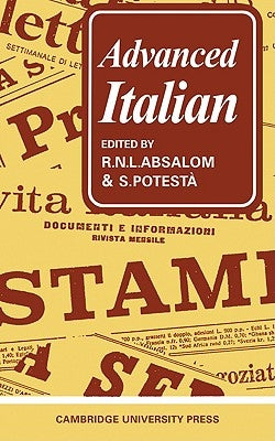 Advanced Italian by Absalom, R. N. L.