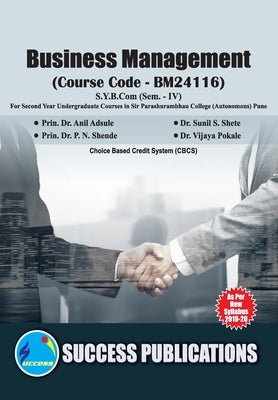 Busienss Management(S.Y.B.Com, S.P. College, Sem.-IV) by Prin Anil Adsule, Sunil S. S.