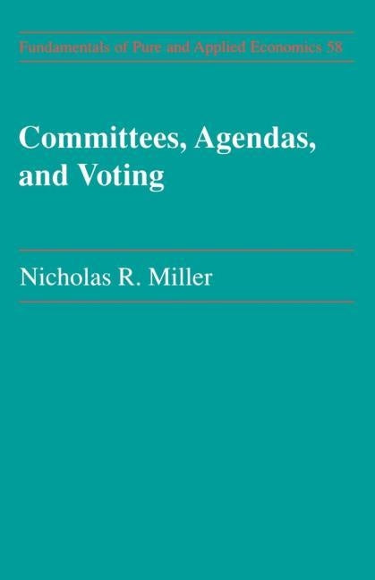 Committees Agendas & Voting by Miller, Nicholas R.