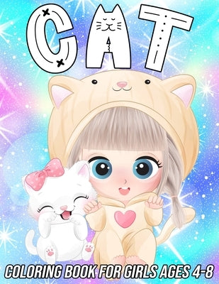Cat Coloring Book for Girls Ages 4-8: Fun, Cute and Unique Coloring Pages for Kids with Beautiful Kitten Designs by Zentangle Designs, Mezzo