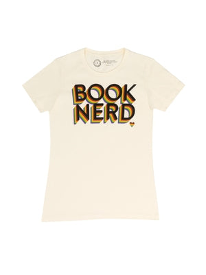 Book Nerd Pride Women's Crew T-Shirt Small by Out of Print