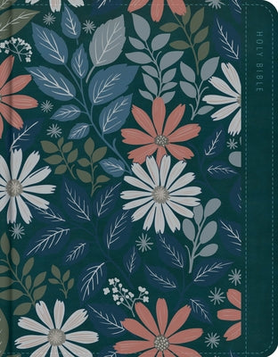 NASB Notetaking Bible, Large Print Edition, Teal Floral Leathertouch by Holman Bible Publishers