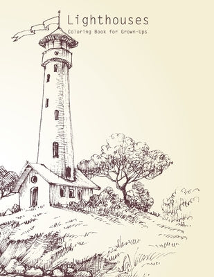 Lighthouses Coloring Book for Grown-Ups 1 by Snels, Nick