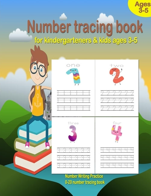 Number Tracing book for kindergarteners & kids ages 3-5: Numbers Writing Practice, preschool workbook practice, Learning easy for reading And writing, by Facas, Peter