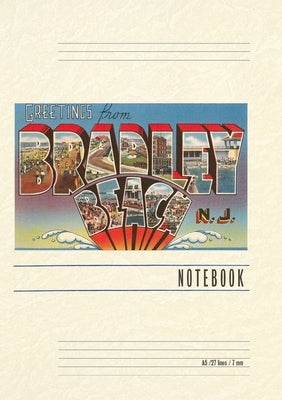 Vintage Lined Notebook Greetings from Bradley Beach, New Jersey by Found Image Press