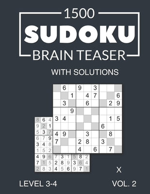 500 Sudoku Brain Teaser Samurai with solutions: Level 3-4 (medium to difficult), Volume 1 by Media, Morari