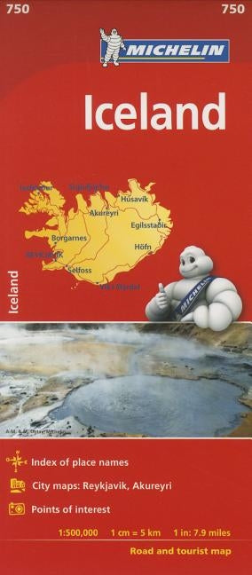 Michelin Iceland Map 750 by Michelin
