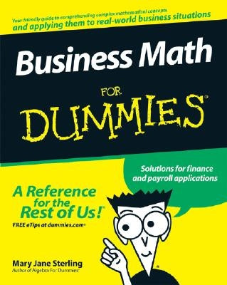 Business Math for Dummies by Schultz, Benjamin