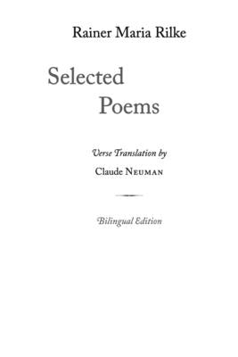 Selected Poems by Rilke, Rainer Maria