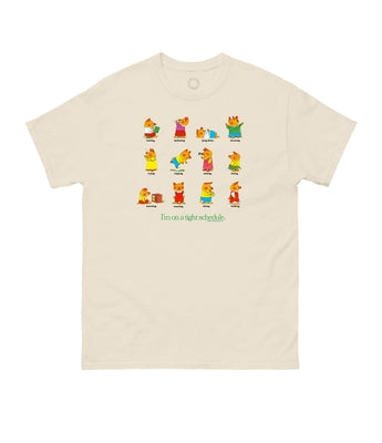 Richard Scarry: Tight Schedule Unisex T-Shirt Large by Out of Print
