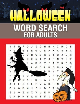 Halloween Word Search for Adults: Enjoy brain games with spooky holiday coloring pages by House, Simlet