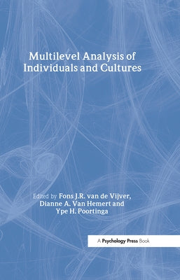 Multilevel Analysis of Individuals and Cultures by Van de Vijver, Fons J. R.