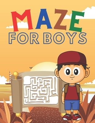 Maze for Boys: A challenging and fun maze for kids by solving mazes by House, Bright Creative