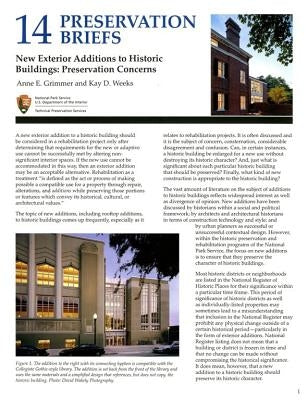 New Exterior Additions to Historic Buildings: Preservation Concerns: Preservation Concerns by Grimmer, Anne E.
