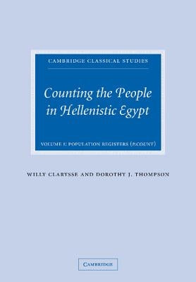Counting the People in Hellenistic Egypt 2 Volume Paperback Set by Clarysse, Willy