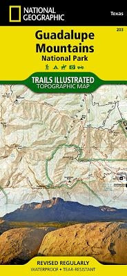 Guadalupe Mountains National Park Map by National Geographic Maps