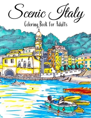 Scenic Italy Coloring Book For Adults by Traveler, Colorful