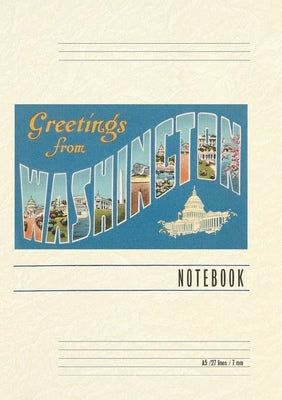Vintage Lined Notebook Greetings from Washington, DC by Found Image Press
