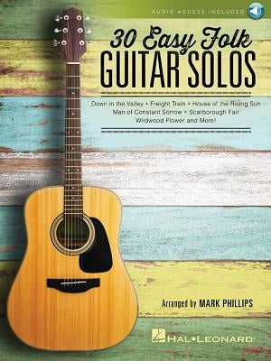 30 Easy Folk Guitar Solos by Hal Leonard Corp