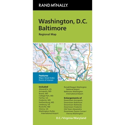 Rand McNally Washington DC/Baltimore MD Regional Map by Rand McNally