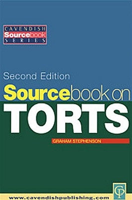 Sourcebook on Tort Law 2/E by Stephenson, Graham