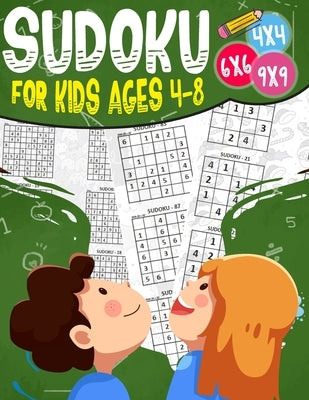 Sudoku for kids ages 4-8: 200 Sudoku Puzzles for Childen 4 to 12 with Solutions - Increase Memory and Logic by Edwards, Jenkins Thomas