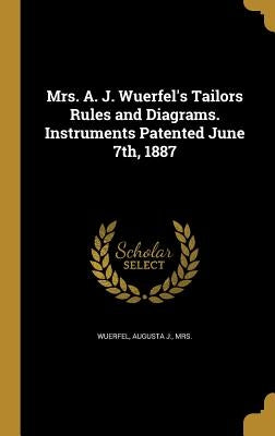 Mrs. A. J. Wuerfel's Tailors Rules and Diagrams. Instruments Patented June 7th, 1887 by Wuerfel, Augusta J.