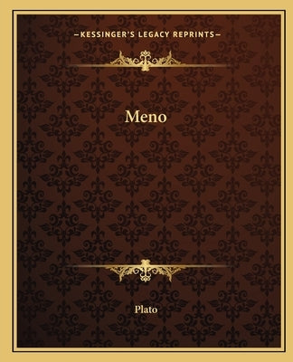 Meno by Plato